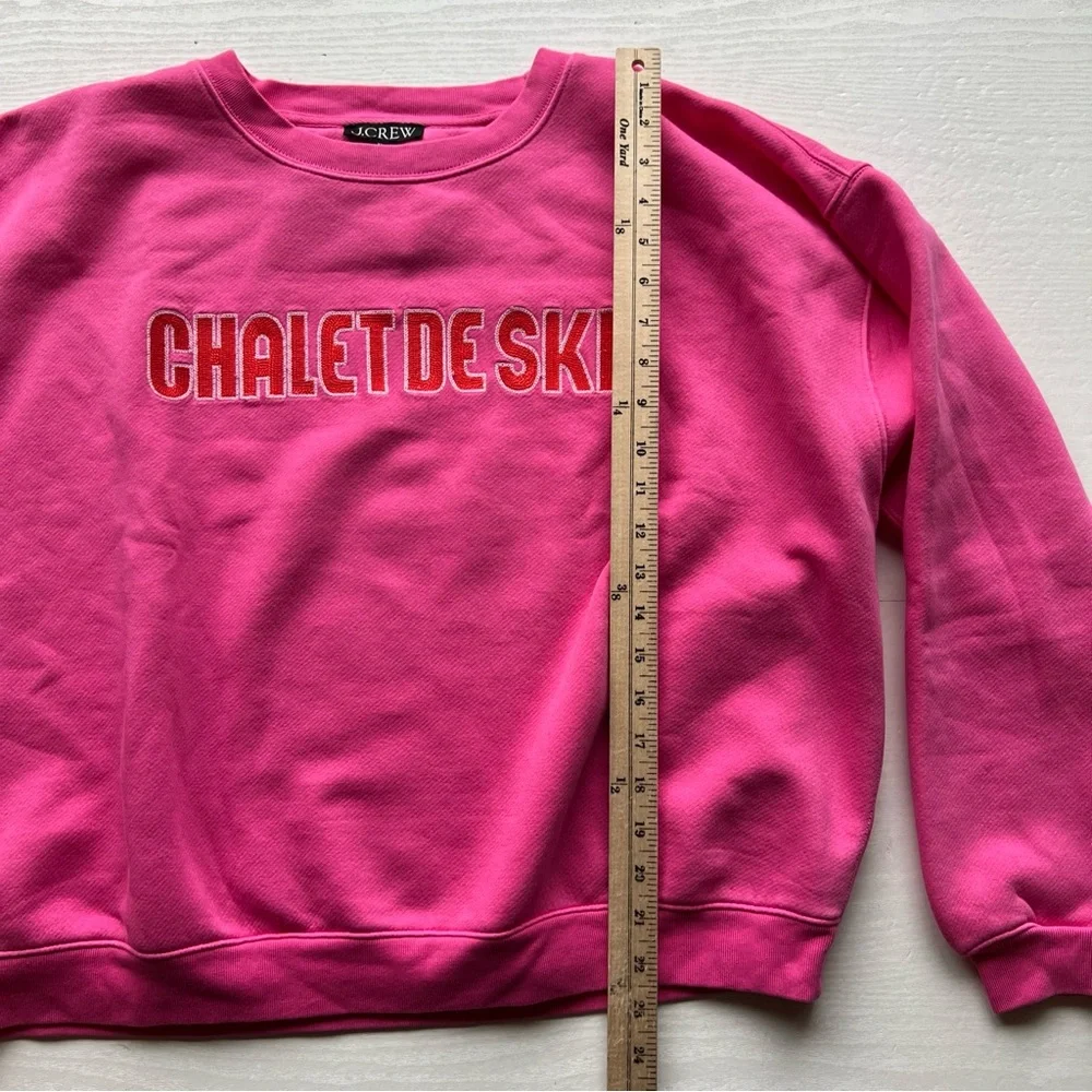 J‎ Crew Heritage Fleece Chalet De Ski Graphic Sweatshirt